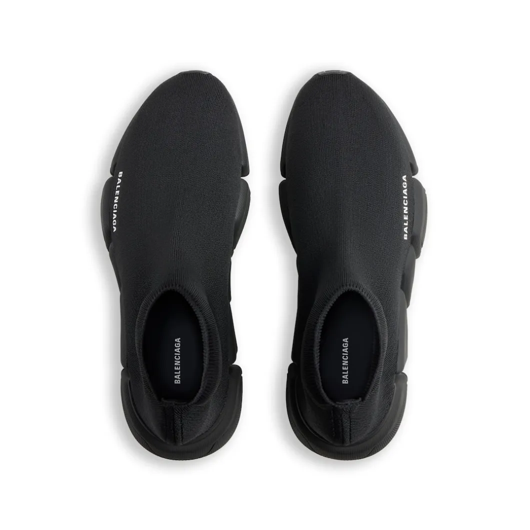 Sneakers Speed 2.0 In Maglia Riciclata da Donna in Nero