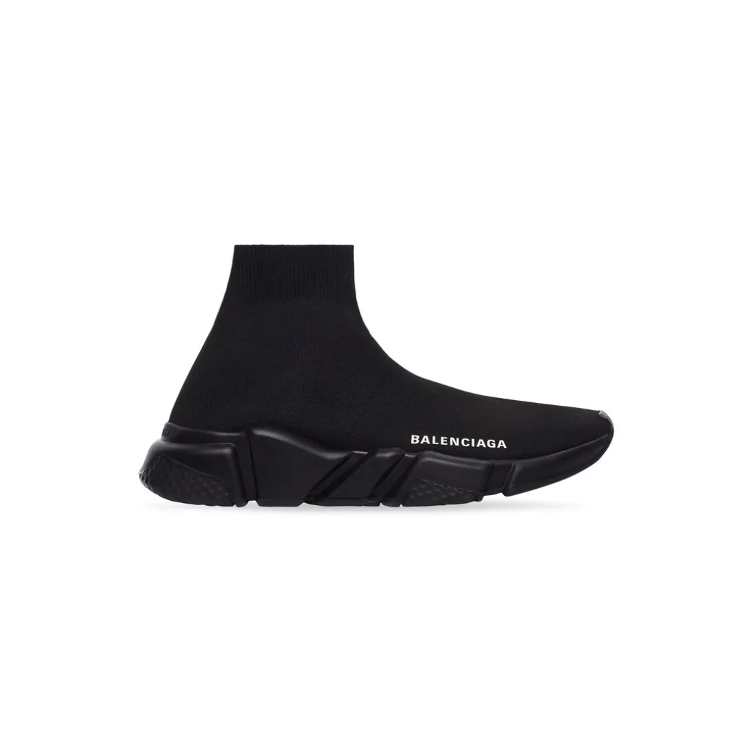 Sneakers Speed In Maglia Riciclata da Donna in Nero