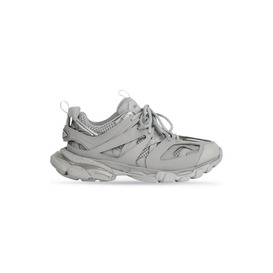 Sneakers Track Suola Riciclata da Donna in Grigio