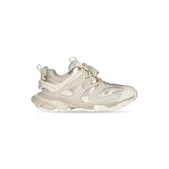 Sneakers Track Suola Riciclata da Donna in Beige