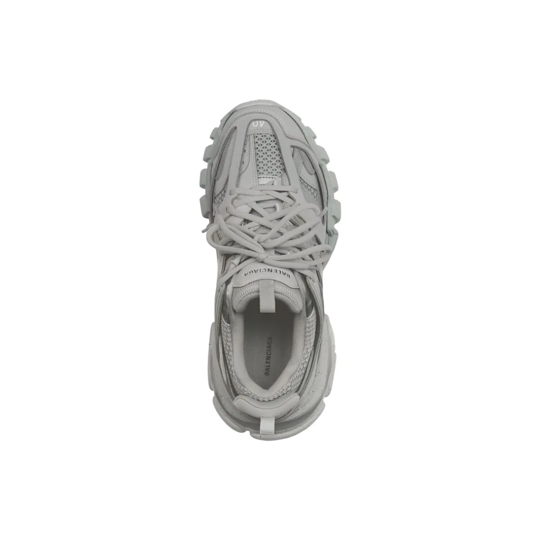 Sneakers Track Suola Riciclata da Donna in Grigio