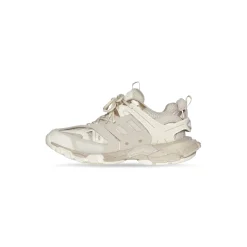 Sneakers Track Suola Riciclata da Donna in Beige