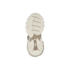 Sneakers Track Suola Riciclata da Donna in Beige