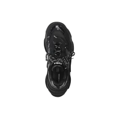 Sneakers Triple S Allover Logo da Donna in Nero