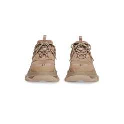 Sneakers Triple S Clear Sole da Donna in Marrone