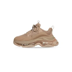 Sneakers Triple S Clear Sole da Donna in Marrone