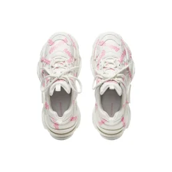 Sneakers Triple S Logotype   da Donna in Bianco