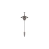 Spilla Goth Sword in Argento Anticato
