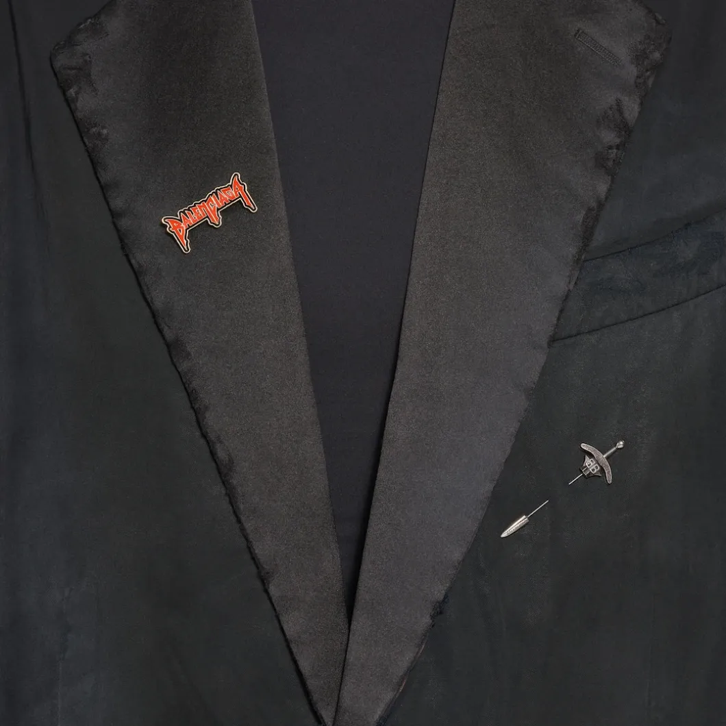 Spilla Goth Sword in Argento Anticato