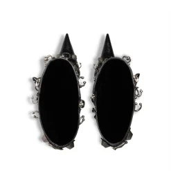 Stivali Cagole 90 Mm Con Piercing da Donna in Nero
