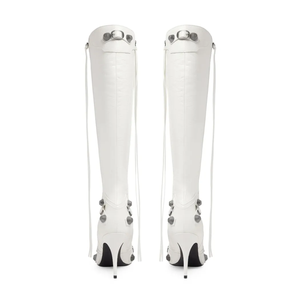 Stivali Cagole 90 Mm da Donna in Bianco Ottico