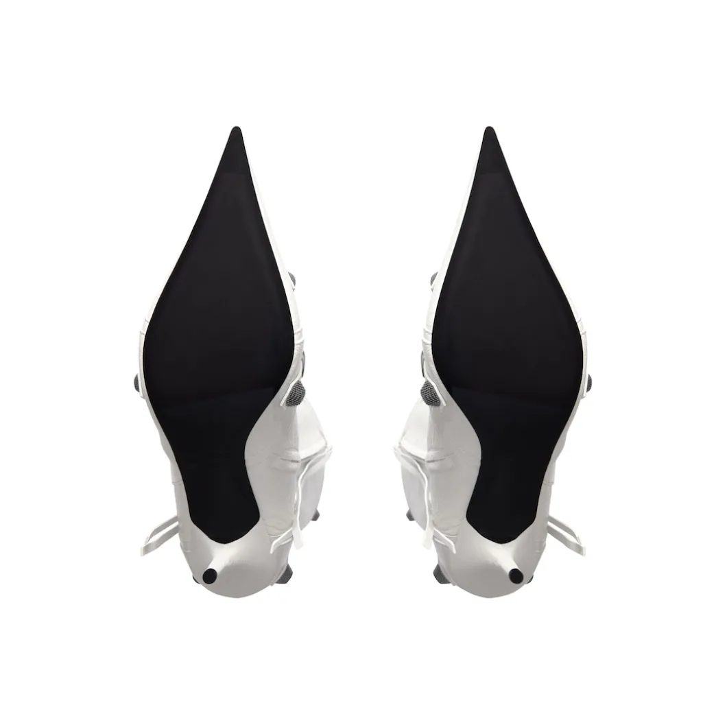 Stivali Cagole 90 Mm da Donna in Bianco Ottico