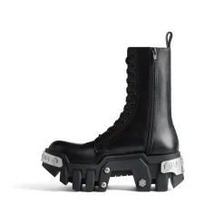 Stivali Con Lacci Bulldozer  da Donna in Nero
