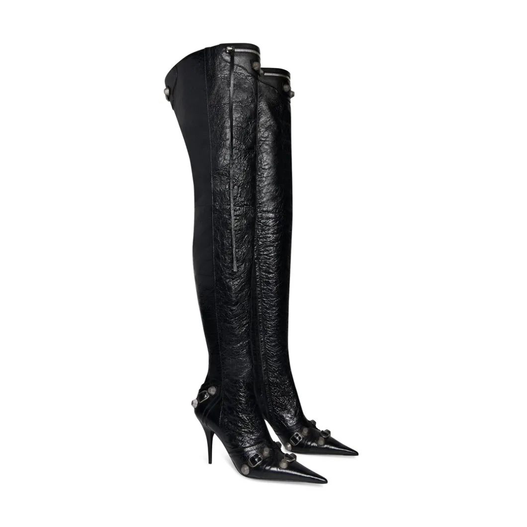 Stivali Over-the-knee Cagole 90 Mm da Donna in Nero