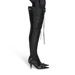 Stivali Over-the-knee Cagole 90 Mm da Donna in Nero
