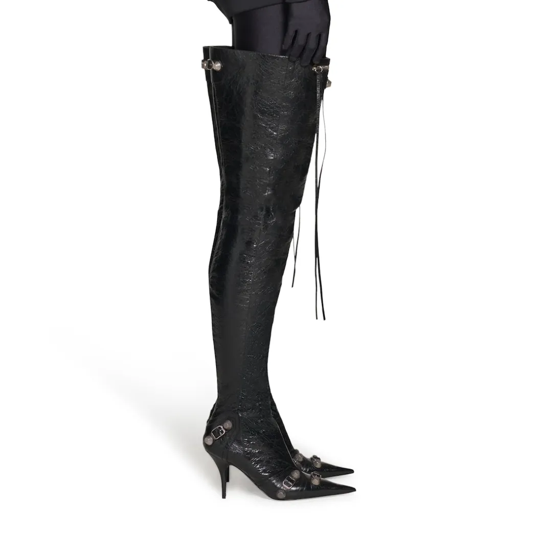 Stivali Over-the-knee Cagole 90 Mm da Donna in Nero