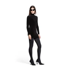 Stivali Sopra Il Ginocchio Hourglass 100 Mm da Donna in Nero