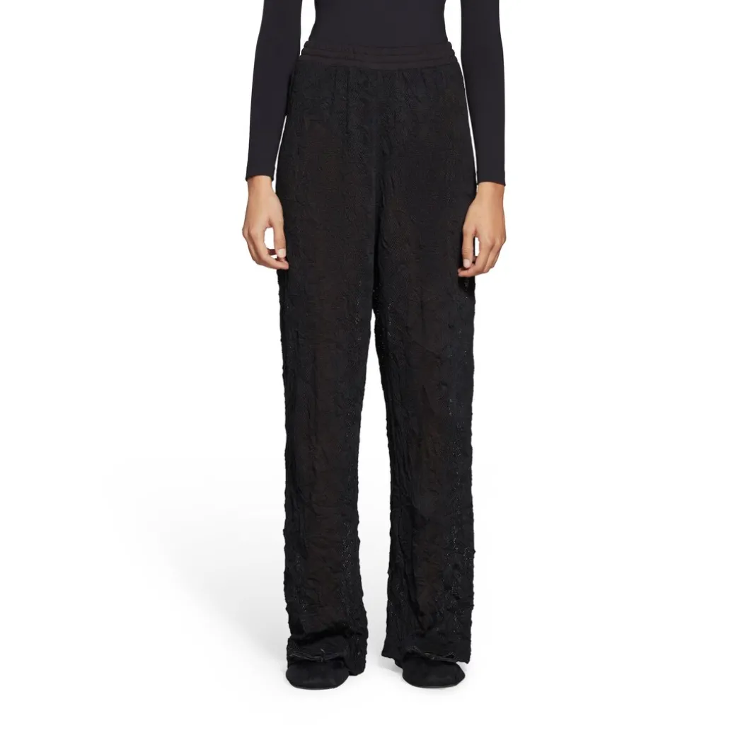 Sweatpants Mesh Baggy in Nero