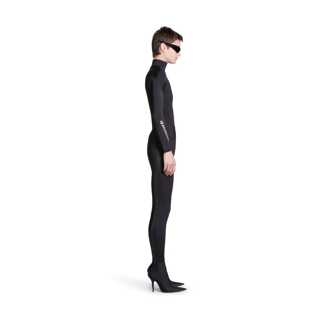 Top Activewear Sporty B da Donna in Nero