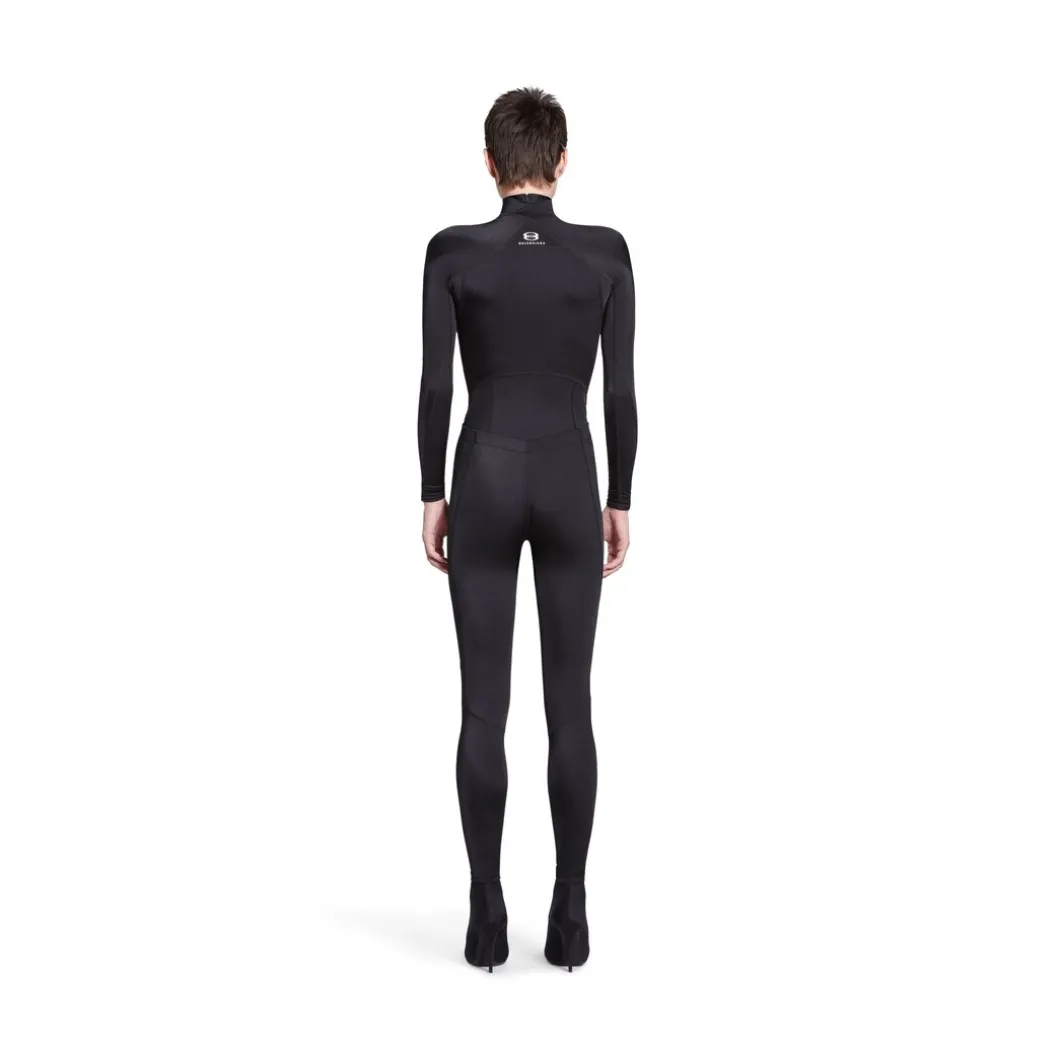Top Activewear Sporty B da Donna in Nero