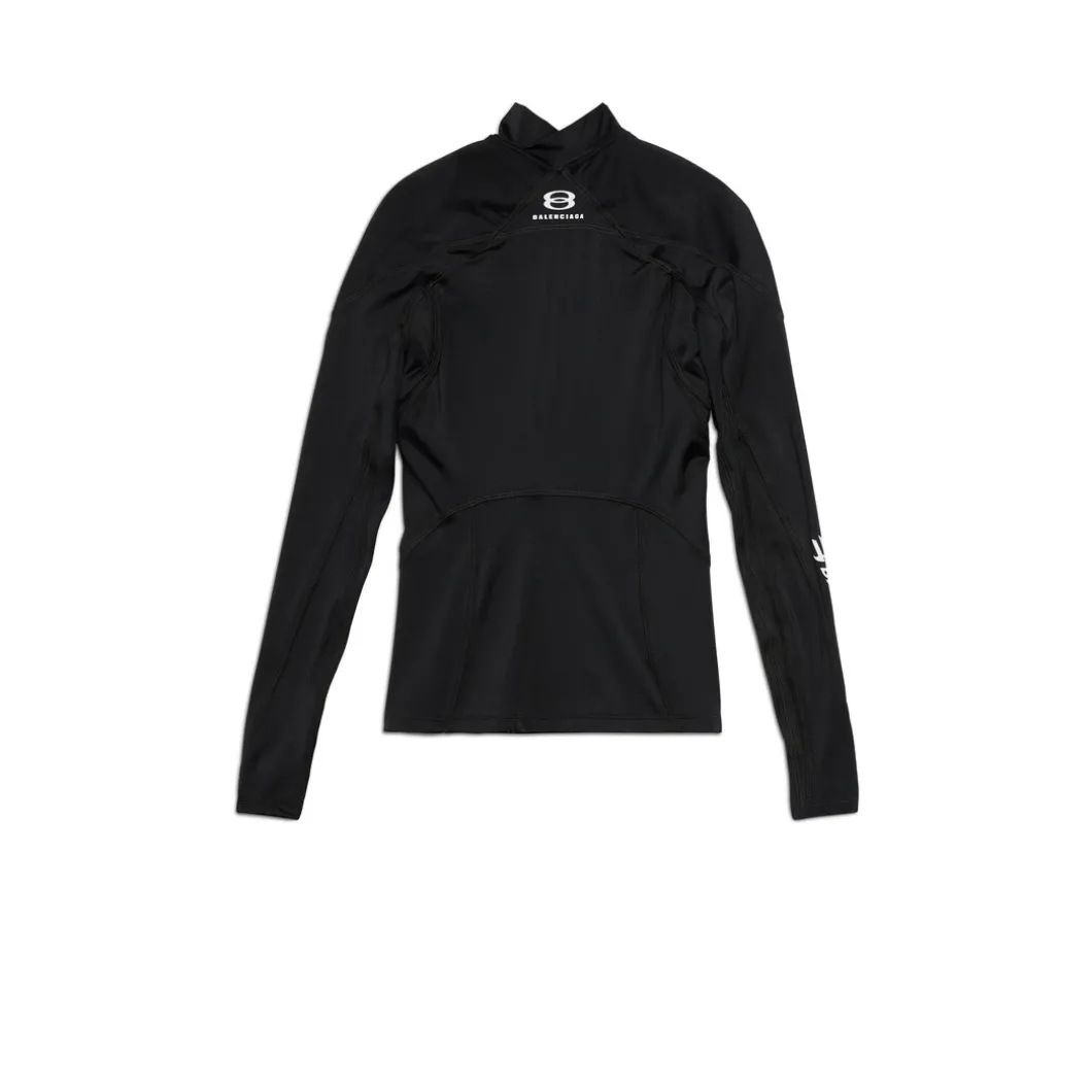 Top Activewear Sporty B da Donna in Nero