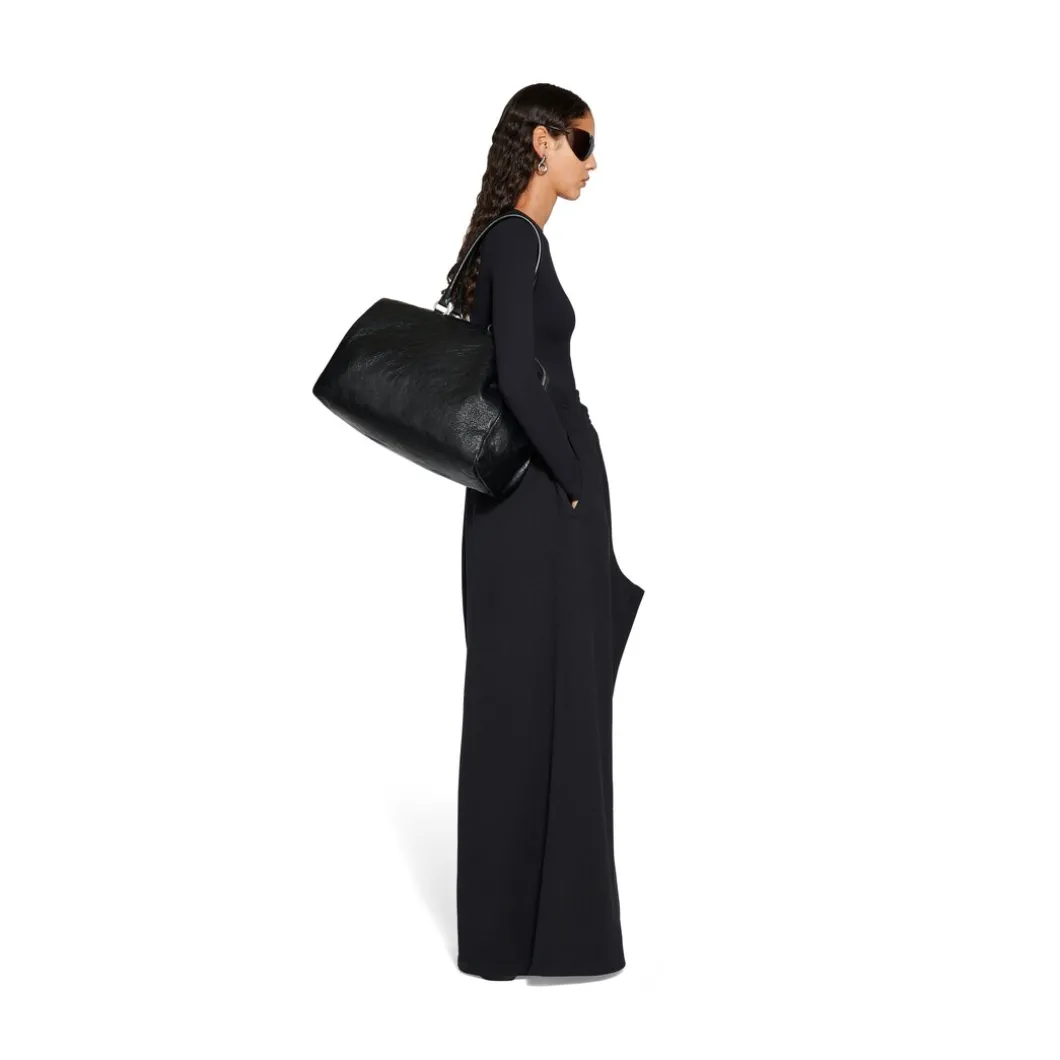 Top Aderente Outside Loop da Donna in Nero