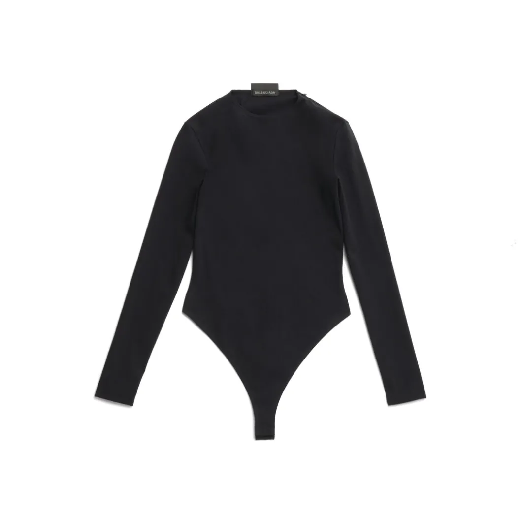 Top Aderente Outside Loop da Donna in Nero