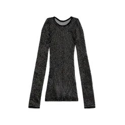 Top Crystal Mesh in Nero