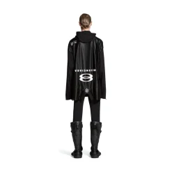 T-shirt A Maniche Lunghe Deconstructed Unity Sports Icon Oversize in Nero/bianco