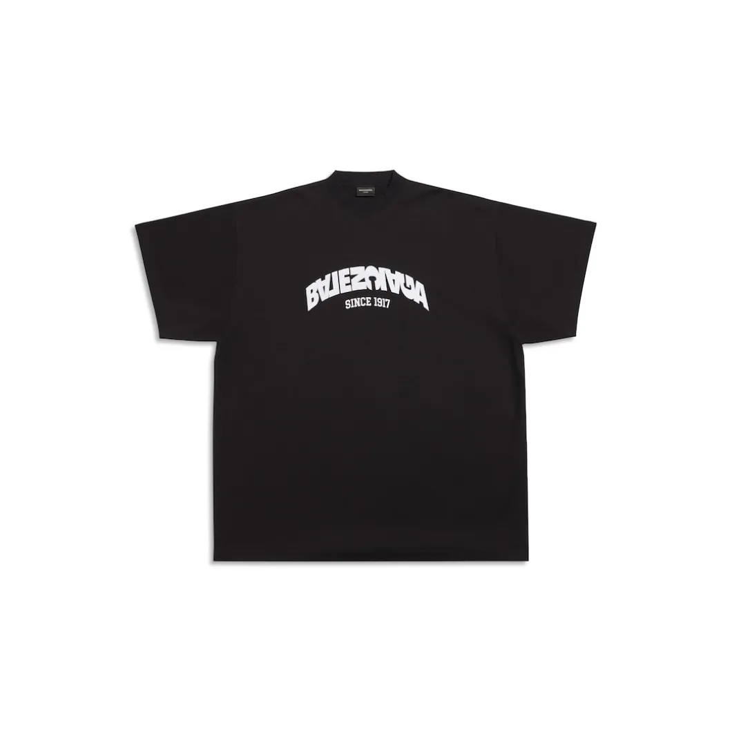 T-shirt Back Flip Oversize in Nero