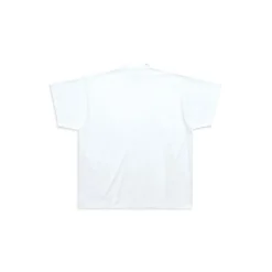 T-shirt Back Flip Oversize in Bianco/nero