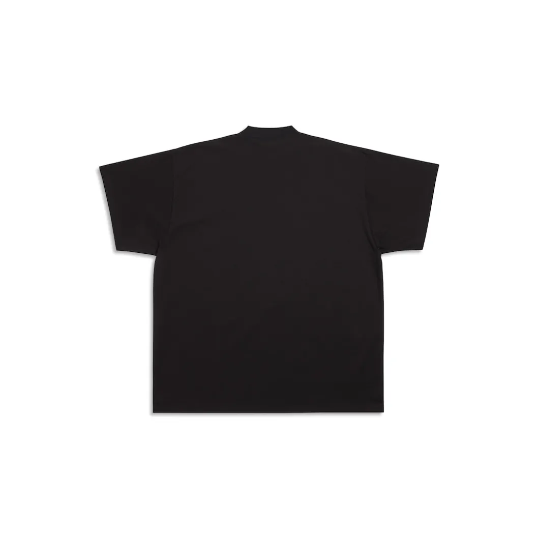 T-shirt Back Flip Oversize in Nero