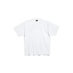 T-shirt Balenciaga Hand-drawn Medium Fit da Donna in Bianco