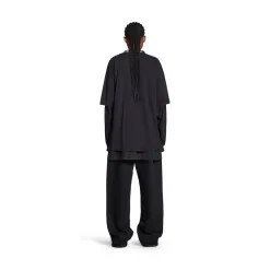 T-shirt Balenciaga Medium Fit in Nero D&eacute;lav&eacute;