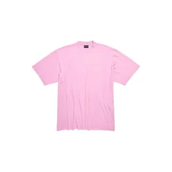 T-shirt Balenciaga Medium Fit in Rosa/nero