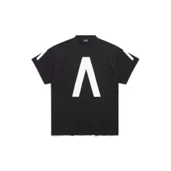 T-shirt Balenciaga Music | Archive Series Connected Oversize in Nero/bianco