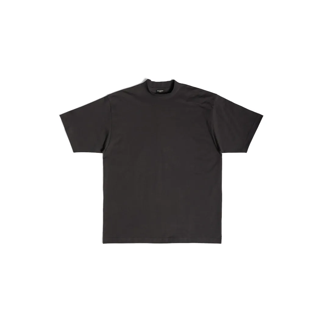 T-shirt Bb Paris Strass Medium Fit in Nero Délavé