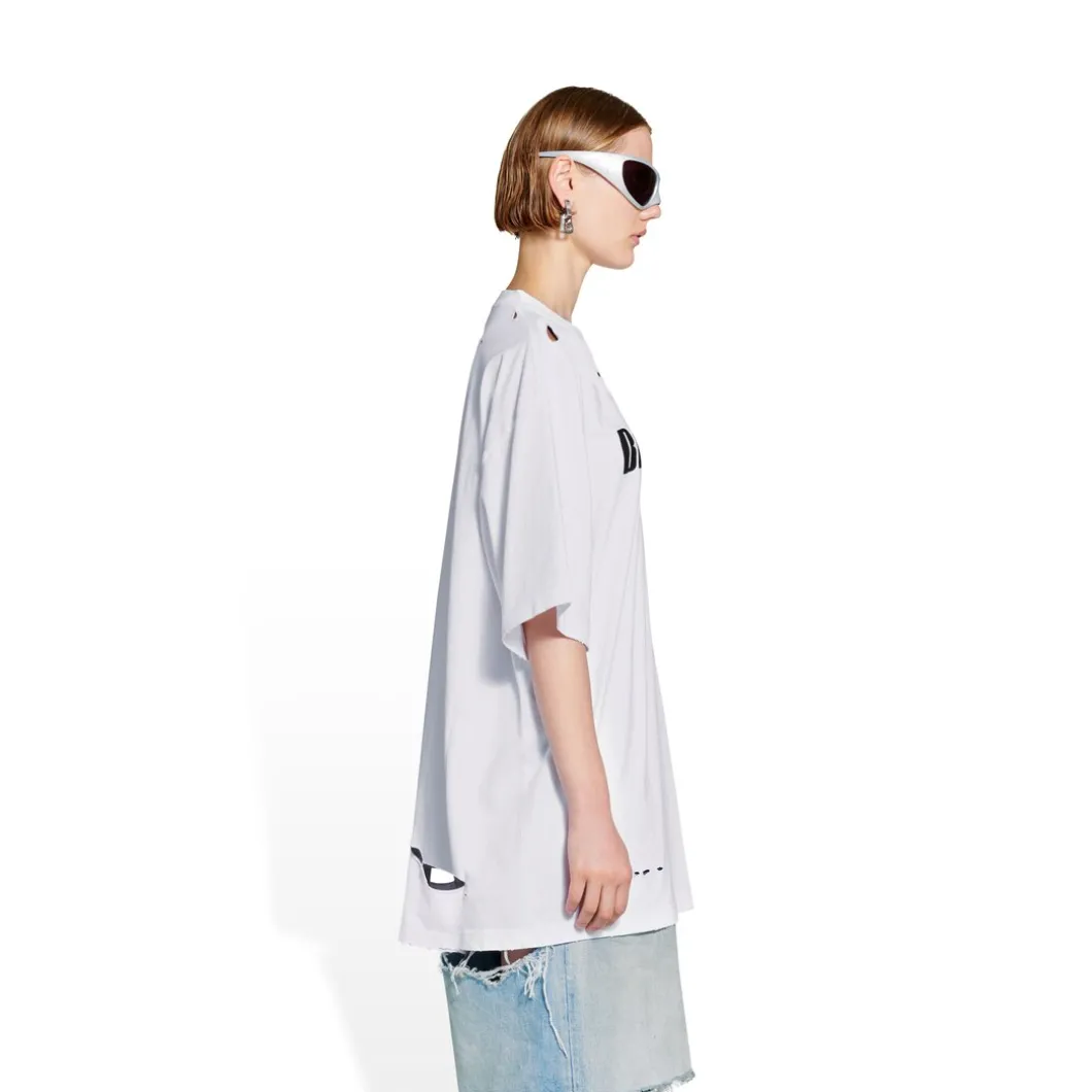 T-shirt Caps Boxy Fit in Bianco