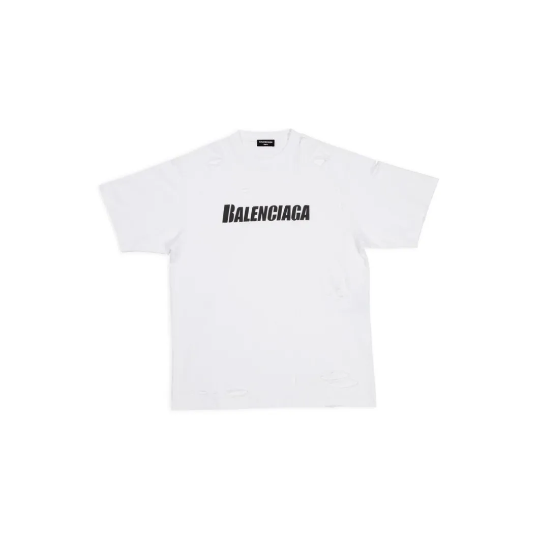 T-shirt Caps Boxy Fit in Bianco