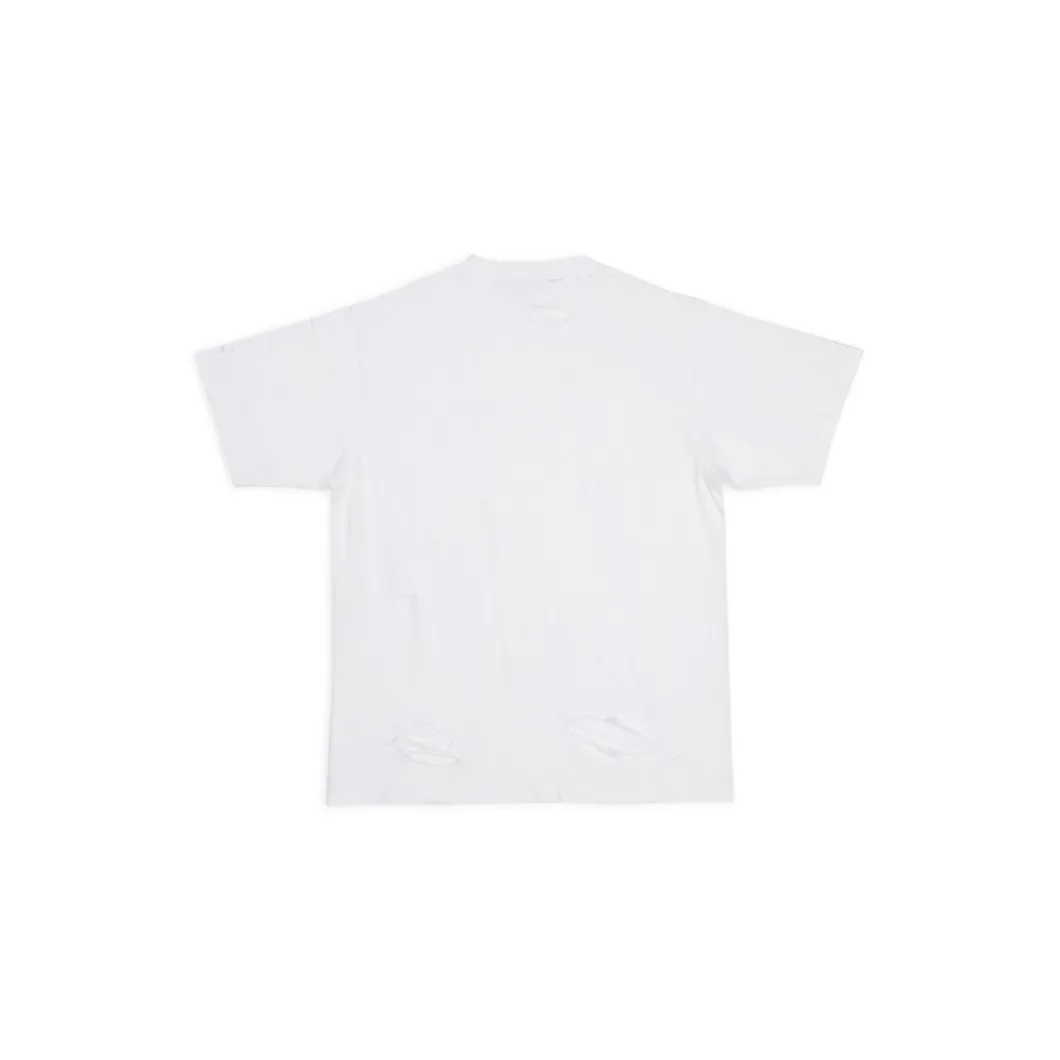 T-shirt Caps Boxy Fit in Bianco