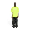 T-shirt Caps Boxy Fit in Giallo Fluo