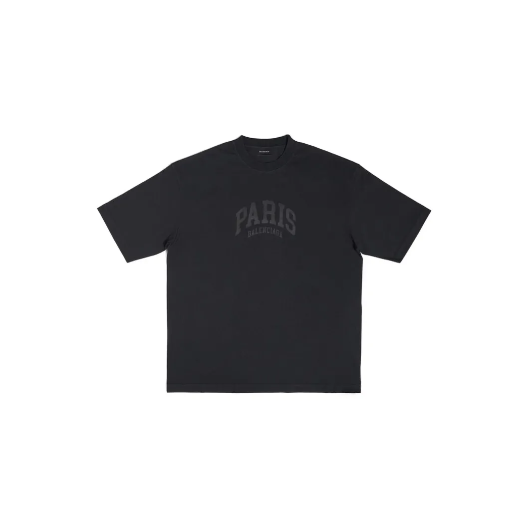 T-shirt Cities Paris Medium Fit in Nero