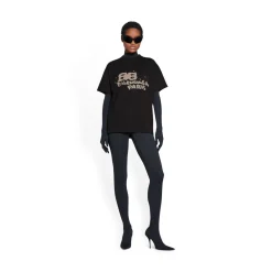 T-shirt Hand-drawn Bb Icon Medium Fit in Nero