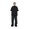 T-shirt Hourglass Bb Balenciaga Medium Fit da Donna in Nero