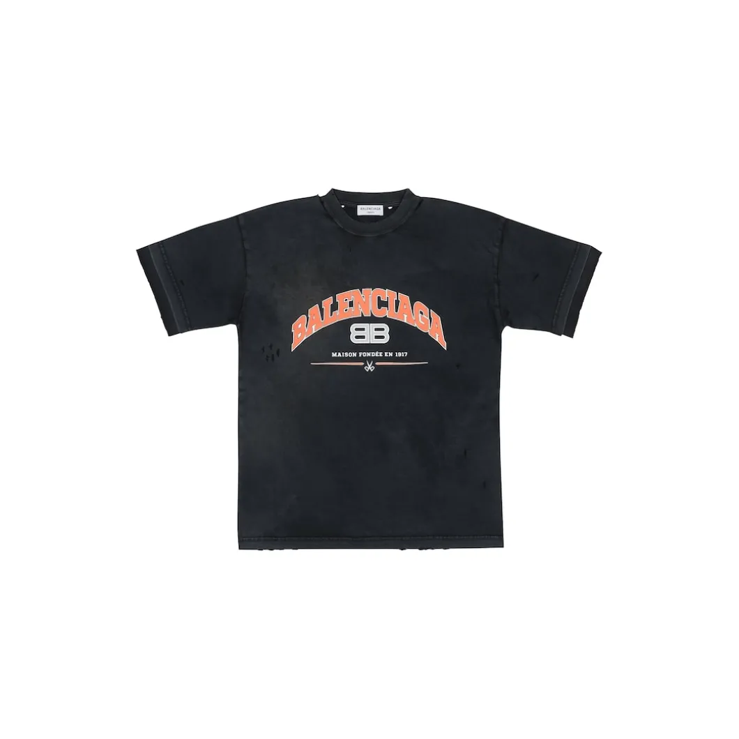 T-shirt Maison Balenciaga Medium Fit da Donna in Nero