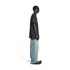 T-shirt Offshore Oversize in Nero D&eacute;lav&eacute;