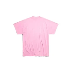 T-shirt Paris Moon Oversize in Rosa Chiaro