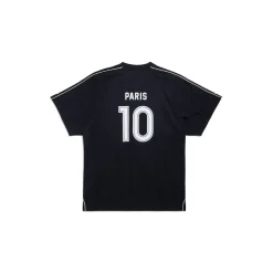 T-shirt Paris Soccer Oversize in Nero/bianco