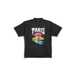 T-shirt Paris Tropical Medium Fit in Nero