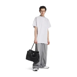 T-shirt Pierced Oversize in Bianco
